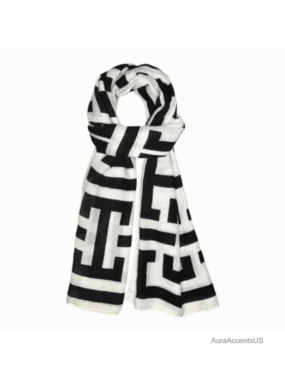 Lightweight Cotton Blend Fashion Scarf, Versatile Shawl Wrap for Women